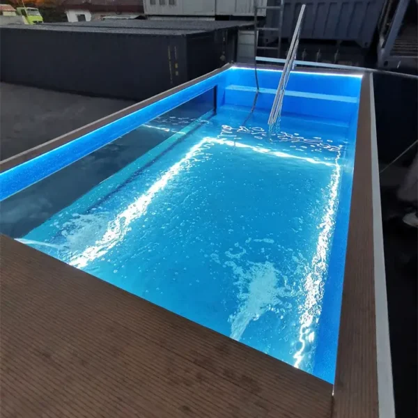 Container piscina da 20 piedi con parete interna