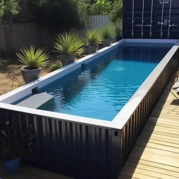 Piscina in container da 20 piedi